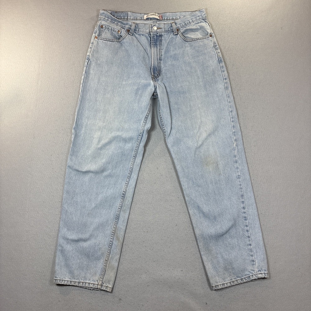 Levis 550 Jeans Mens 34x32 Relaxed Baggy Fit Medium Wash Denim Grunge Y2K Skater